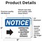 Signmission Contractor Material And Equipment Sign With Symbol, 5 in W x Rectangle, Vinyl Decal OS-2PACK-NS-D-35-L-10819 - alternate 2